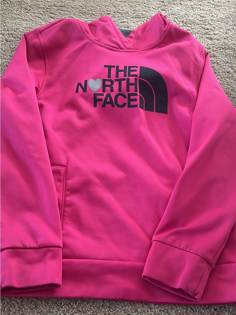 The North Face Hot Pink Logo Pullover Hoodie